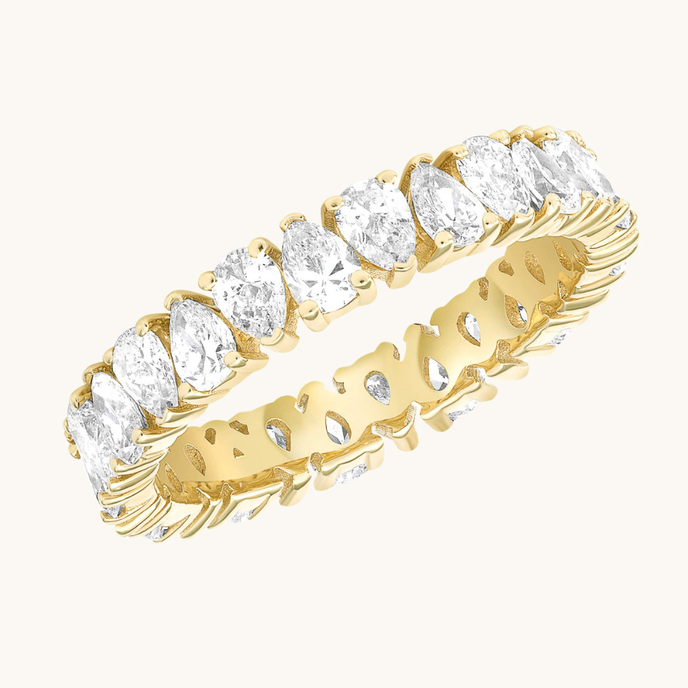 Pear Shape Diamond Eternity Band