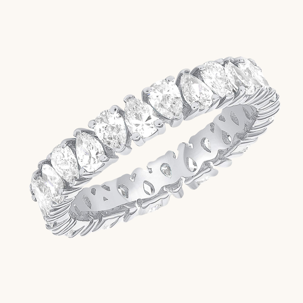 Pear Shape Diamond Eternity Band