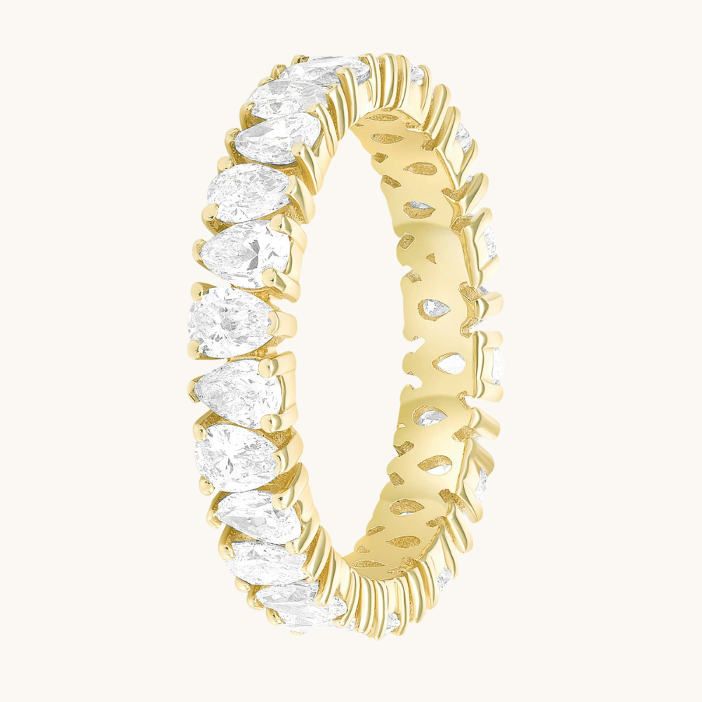 Pear Shape Diamond Eternity Band - Happy Jewelers Fine Jewelry Lifetime Warranty