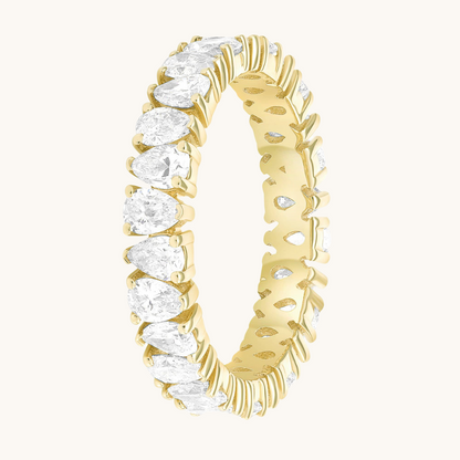 Pear Shape Diamond Eternity Band - Happy Jewelers Fine Jewelry Lifetime Warranty