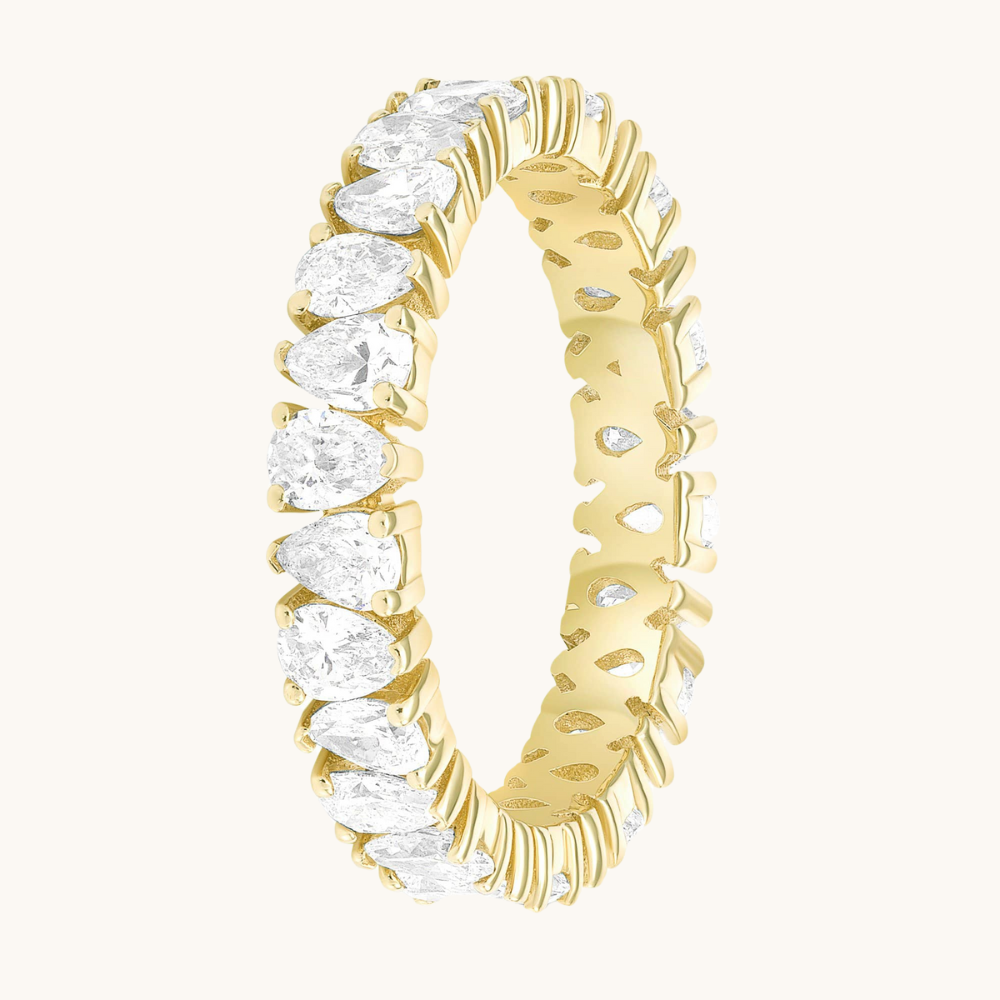 Pear Shape Diamond Eternity Band