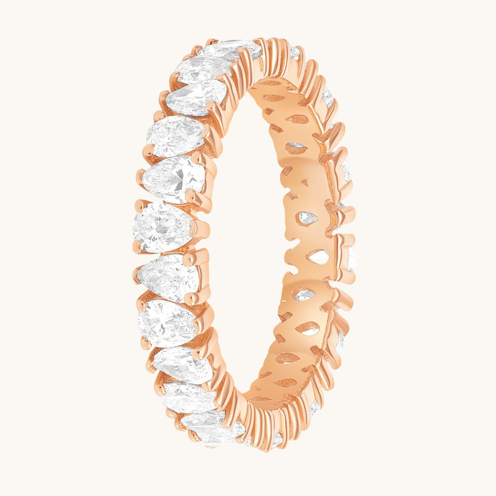 Pear Shape Diamond Eternity Band - Happy Jewelers Fine Jewelry Lifetime Warranty