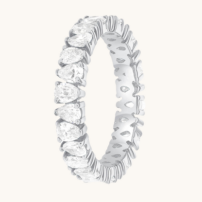 Pear Shape Diamond Eternity Band - Happy Jewelers Fine Jewelry Lifetime Warranty