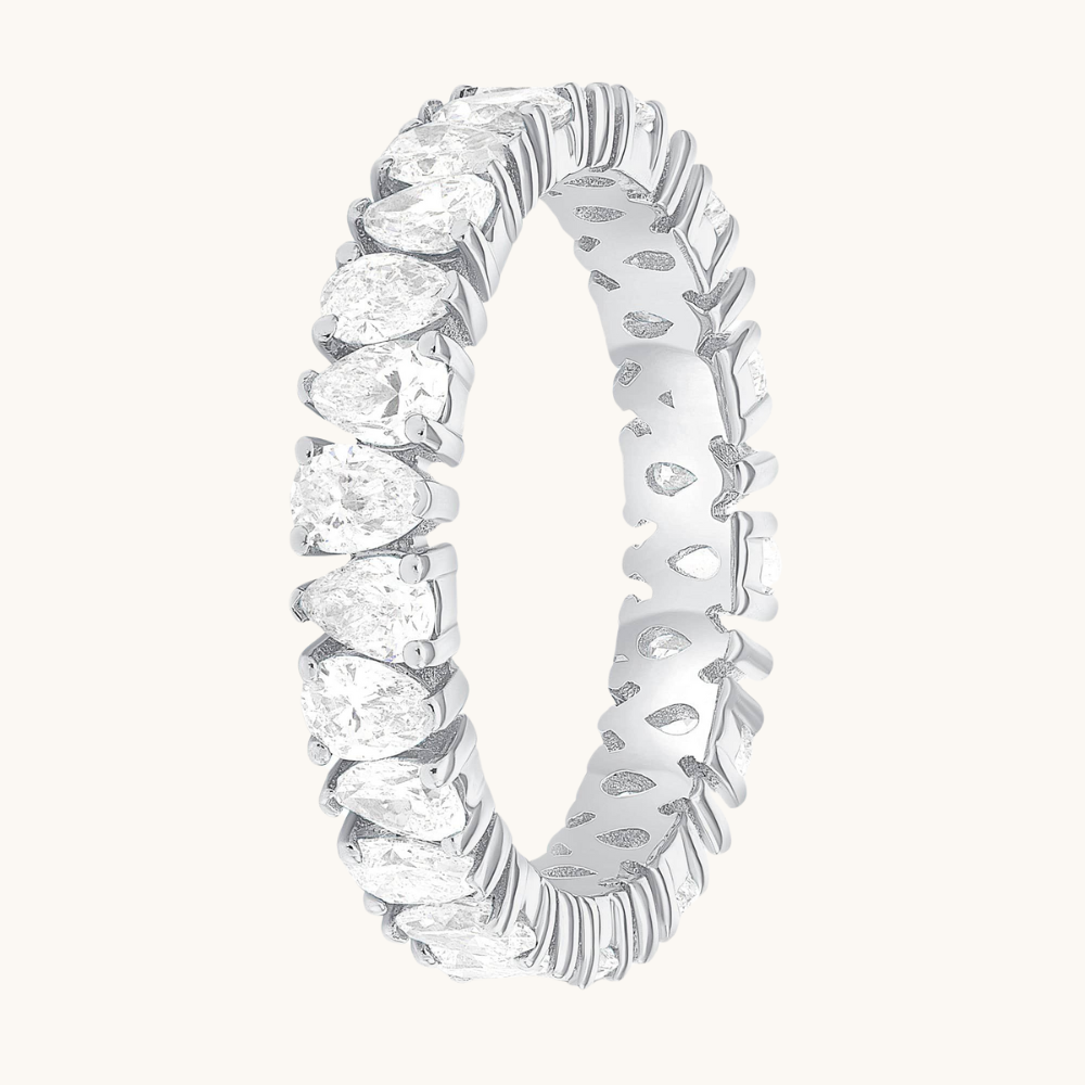 Pear Shape Diamond Eternity Band