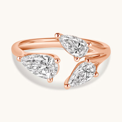 Pear Trio Cocktail Ring - Happy Jewelers Fine Jewelry Lifetime Warranty