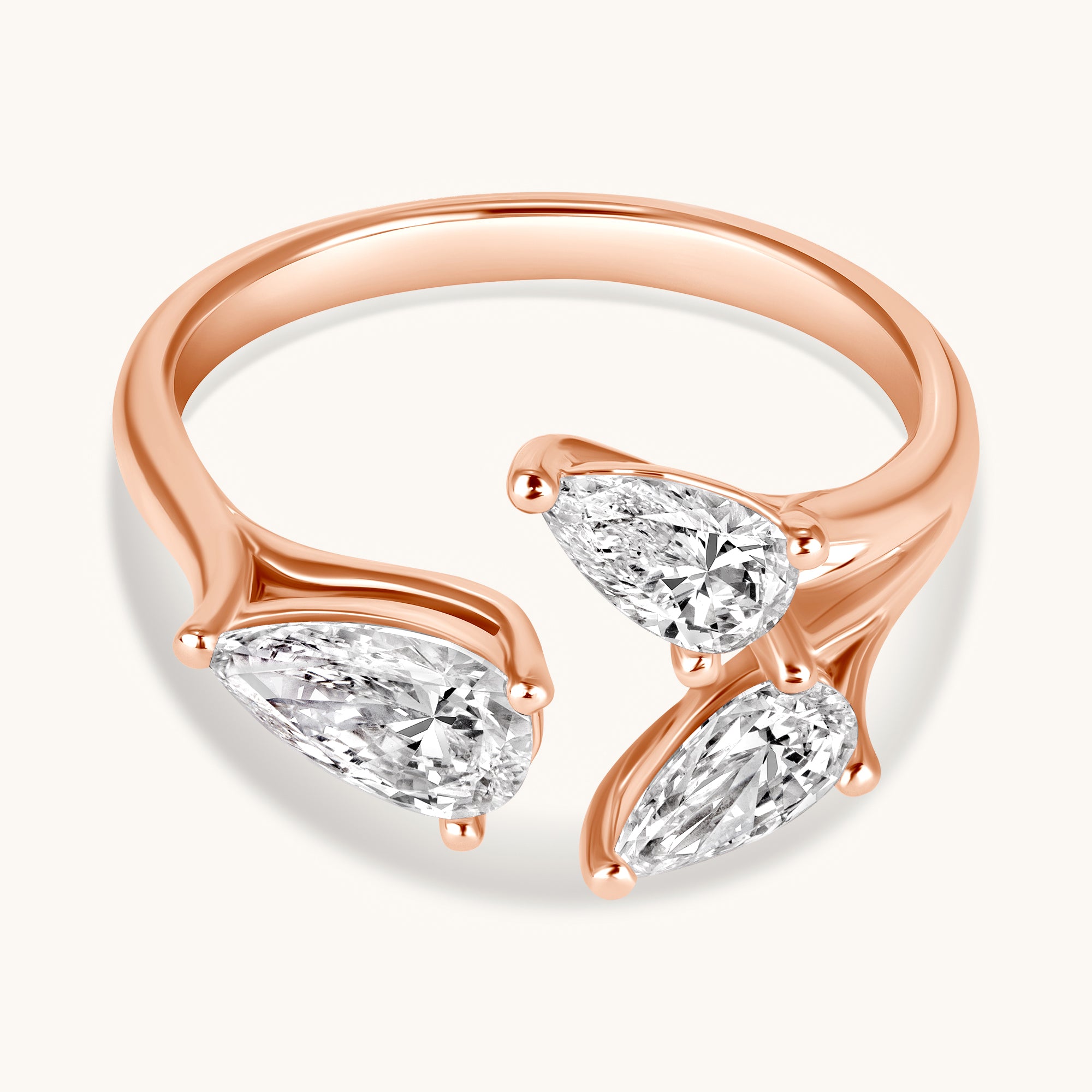 Pear Trio Cocktail Ring - Happy Jewelers Fine Jewelry Lifetime Warranty