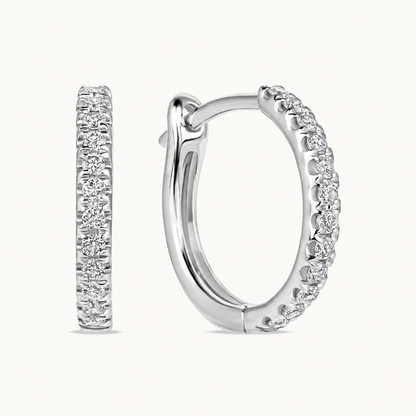 Petite Classic Diamond Huggie Earrings