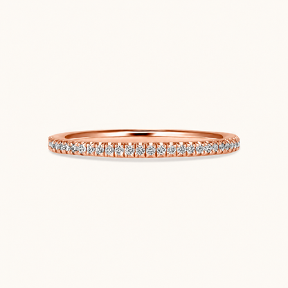 Petite Halfway Diamond Band