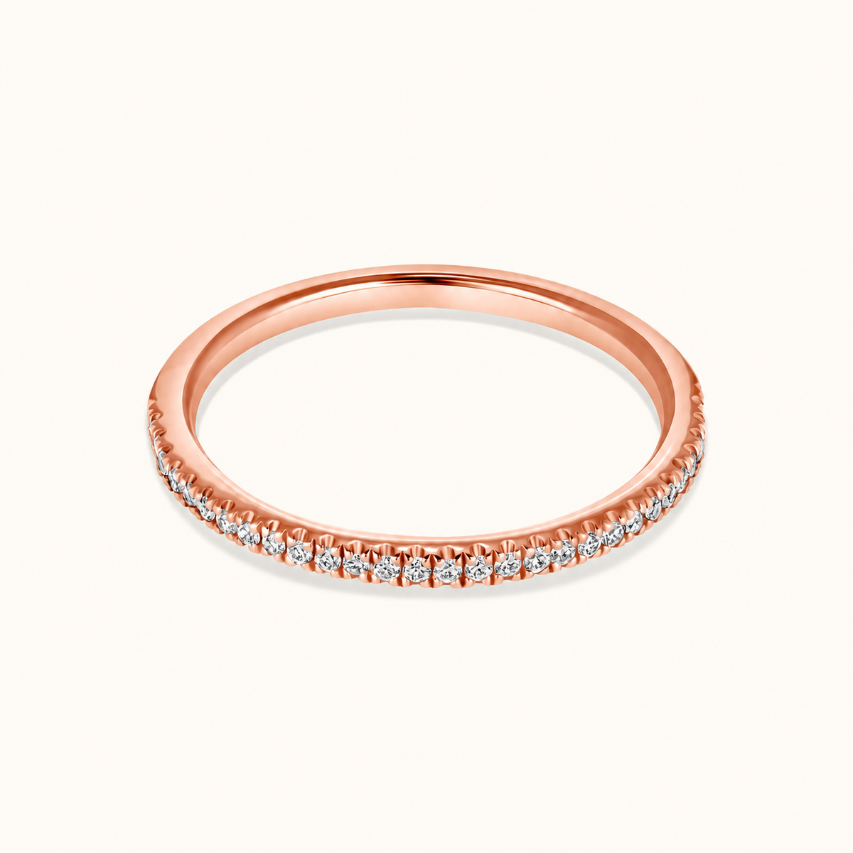 Petite Halfway Diamond Band