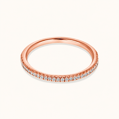 Petite Halfway Diamond Band