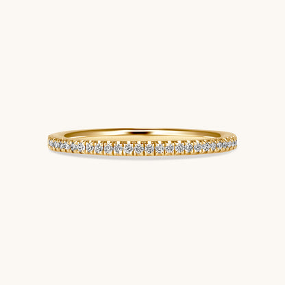 Petite Halfway Diamond Band - Happy Jewelers Fine Jewelry Lifetime Warranty