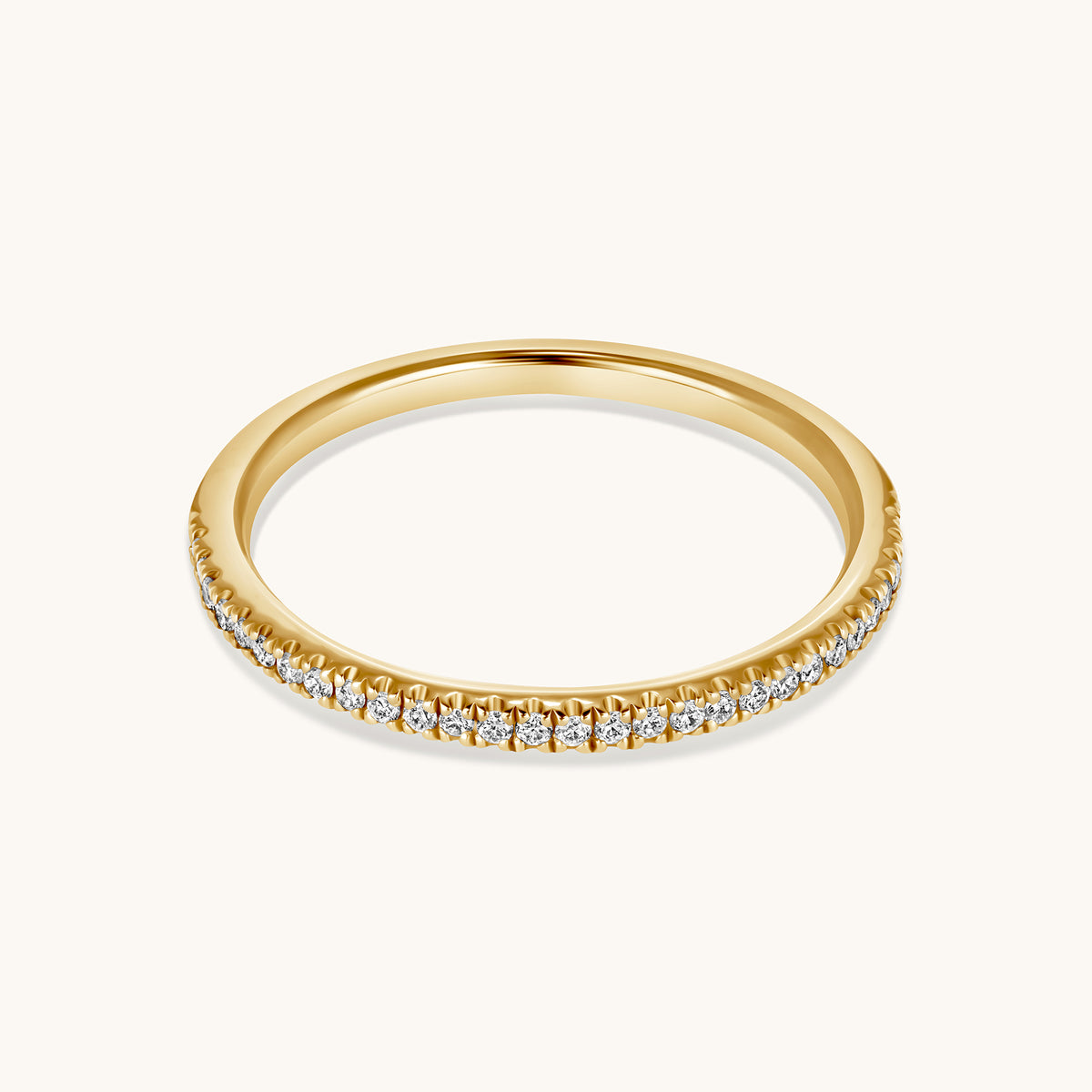 Petite Halfway Diamond Band - Happy Jewelers Fine Jewelry Lifetime Warranty