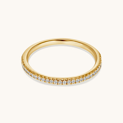 Petite Halfway Diamond Band - Happy Jewelers Fine Jewelry Lifetime Warranty