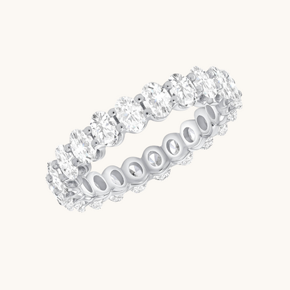 Diamond Oval Eternity Band - Happy Jewelers Fine Jewelry Lifetime Warranty