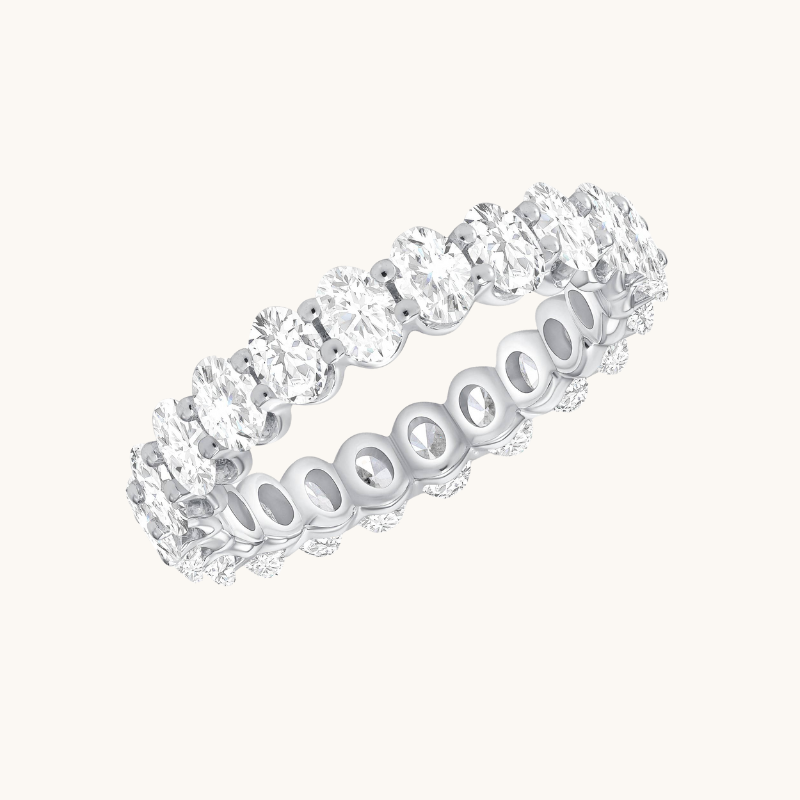 Diamond Oval Eternity Band