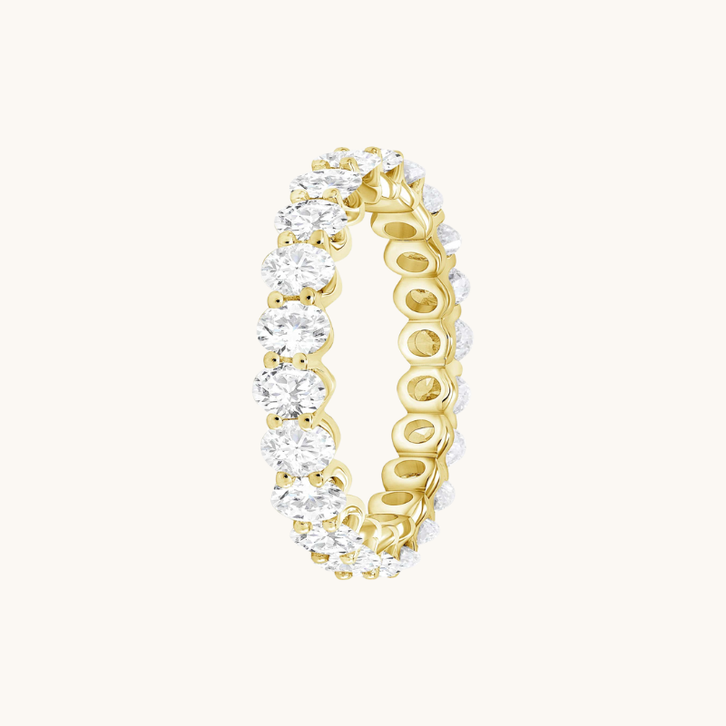 Diamond Oval Eternity Band