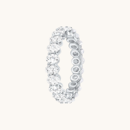 Diamond Oval Eternity Band - Happy Jewelers Fine Jewelry Lifetime Warranty