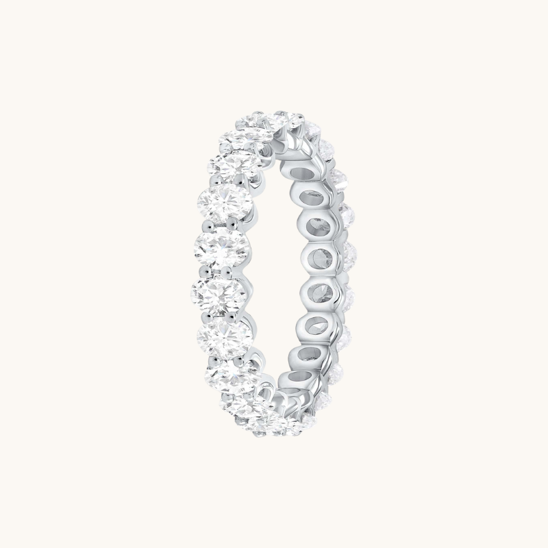 Diamond Oval Eternity Band