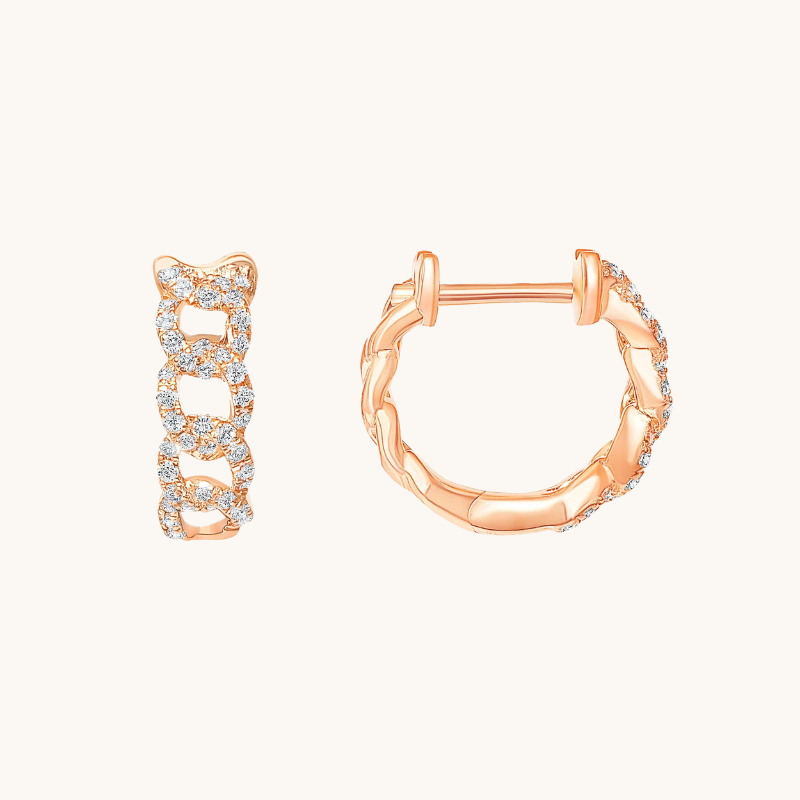 The Gianni Chain Huggie Earrings