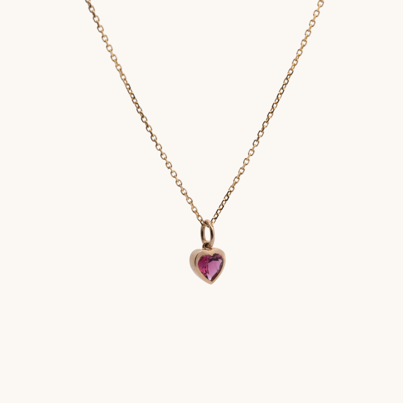 Breast Cancer Awareness: Pink Tourmaline Heart Pendant