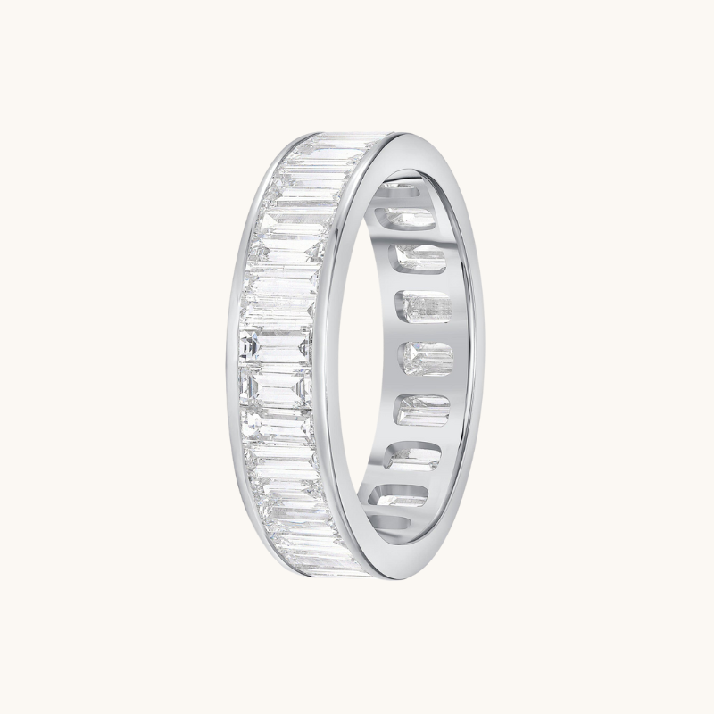 Diamond Baguette Eternity Band - Happy Jewelers Fine Jewelry Lifetime Warranty