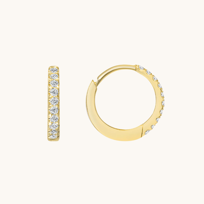 The Janelle Huggie Earrings - Happy Jewelers Fine Jewelry Lifetime Warranty