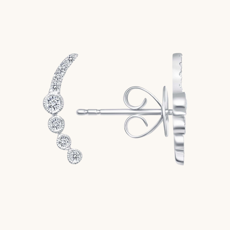 The Diamond Ear Climber Earrings