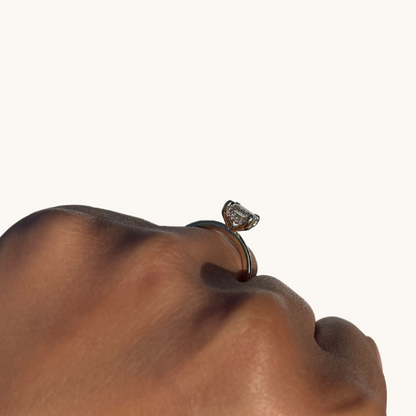 1.74 Radiant Lab Diamond Engagement Ring with Hidden Halo - Happy Jewelers Fine Jewelry Lifetime Warranty