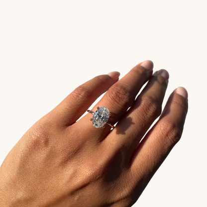3.60 Oval Lab Diamond Engagement Ring - Happy Jewelers Fine Jewelry Lifetime Warranty
