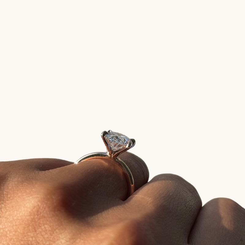 3.60 Oval Lab Diamond Engagement Ring - Happy Jewelers Fine Jewelry Lifetime Warranty