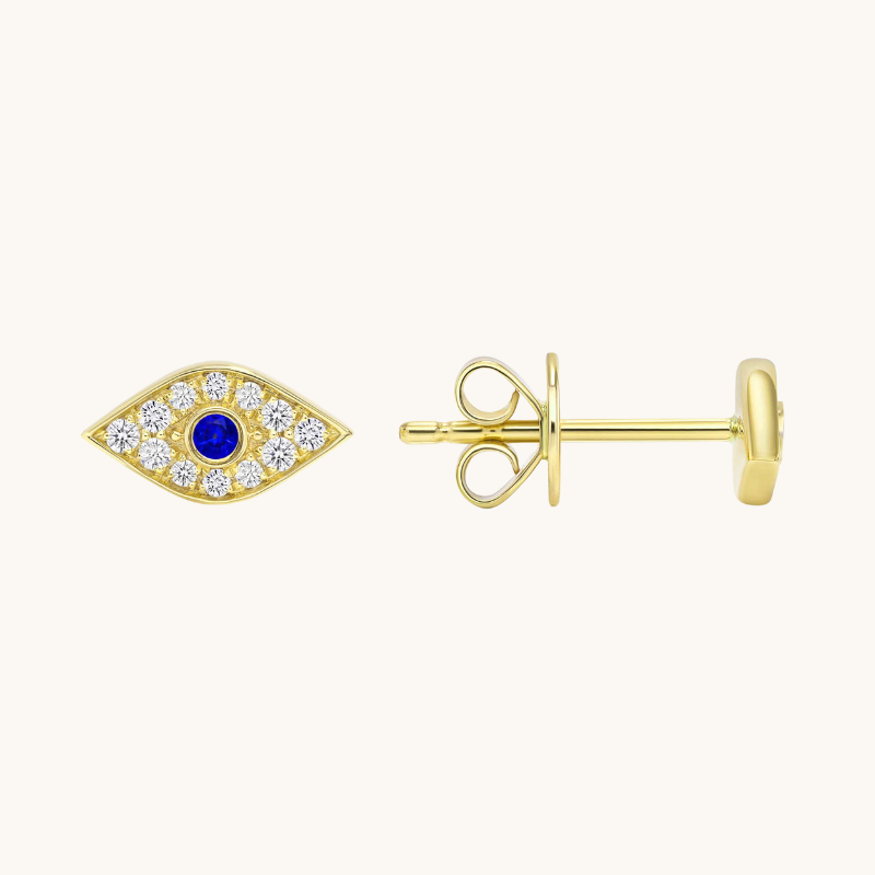 Evil Eye Stud Earrings