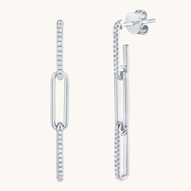 Diamond Link Earrings