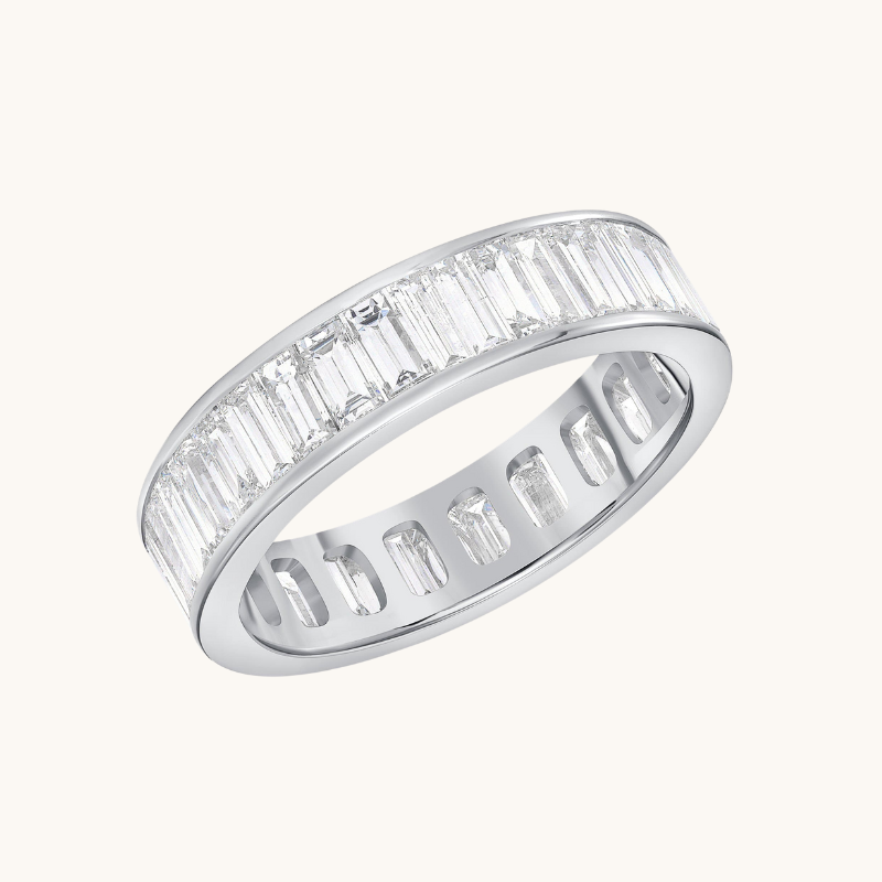 Diamond Baguette Eternity Band - Happy Jewelers Fine Jewelry Lifetime Warranty