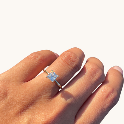 1.08 Princess Lab Diamond Engagement Ring - Happy Jewelers Fine Jewelry Lifetime Warranty
