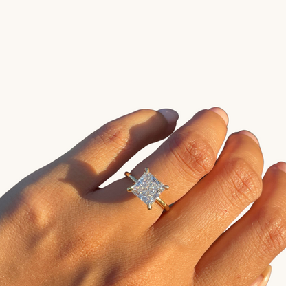 3.52 Princess Lab Diamond Engagement Ring - Happy Jewelers Fine Jewelry Lifetime Warranty