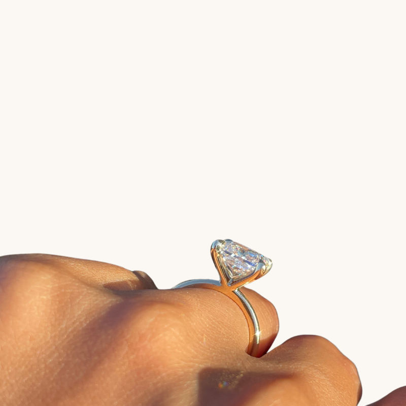 3.52 Princess Lab Diamond Engagement Ring - Happy Jewelers Fine Jewelry Lifetime Warranty