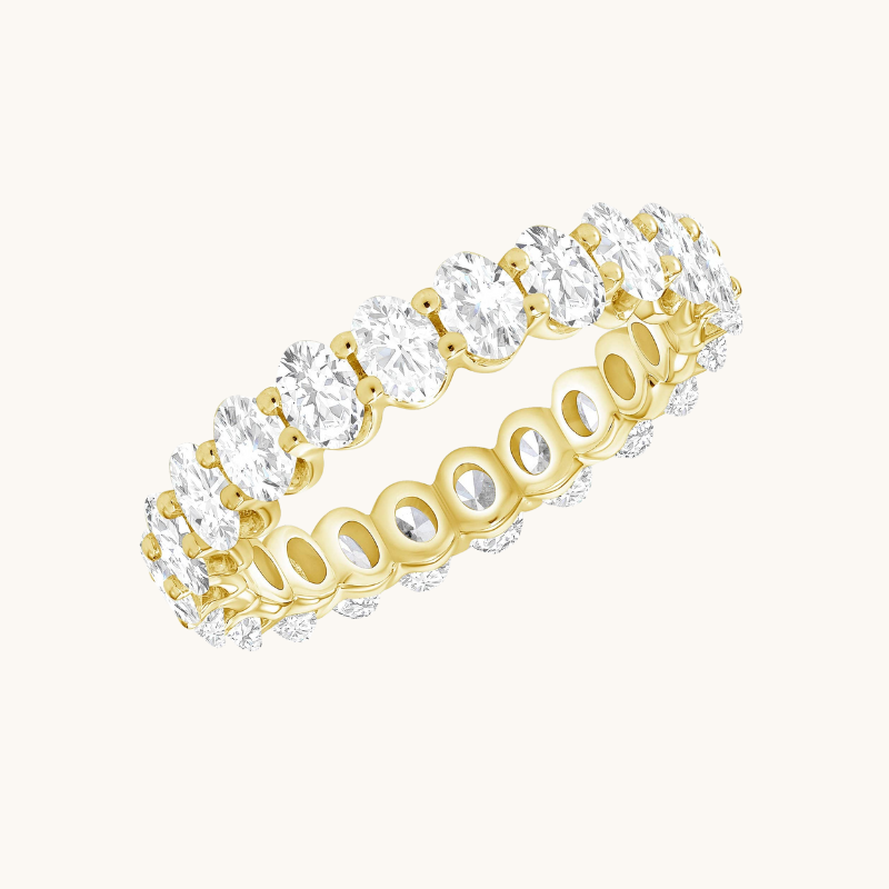Diamond Oval Eternity Band - Happy Jewelers Fine Jewelry Lifetime Warranty