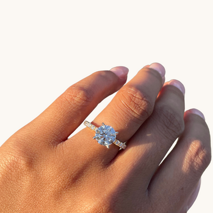 2.13 Round Lab Diamond Engagement Ring - Happy Jewelers Fine Jewelry Lifetime Warranty