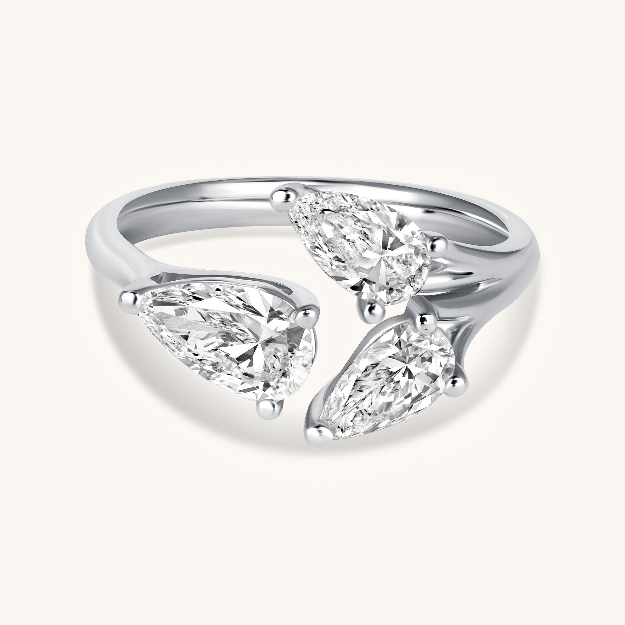 Pear Trio Cocktail Ring - Happy Jewelers Fine Jewelry Lifetime Warranty