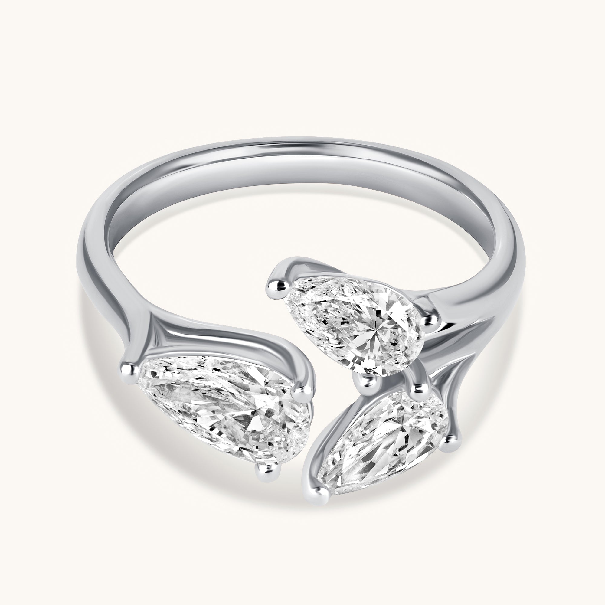 Pear Trio Cocktail Ring - Happy Jewelers Fine Jewelry Lifetime Warranty