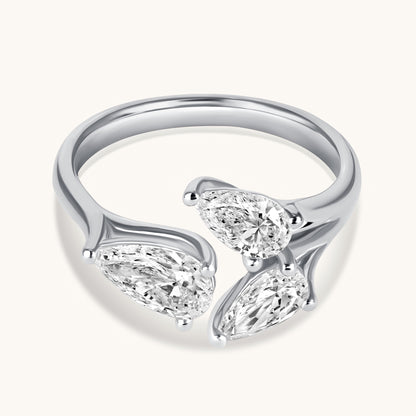 Pear Trio Cocktail Ring - Happy Jewelers Fine Jewelry Lifetime Warranty