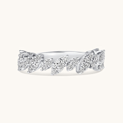 Diamond Slanted Marquise Illusion Band - Happy Jewelers Fine Jewelry Lifetime Warranty