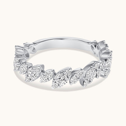 Diamond Slanted Marquise Illusion Band - Happy Jewelers Fine Jewelry Lifetime Warranty