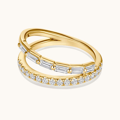 Angled Diamond Wrap Ring - Happy Jewelers Fine Jewelry Lifetime Warranty