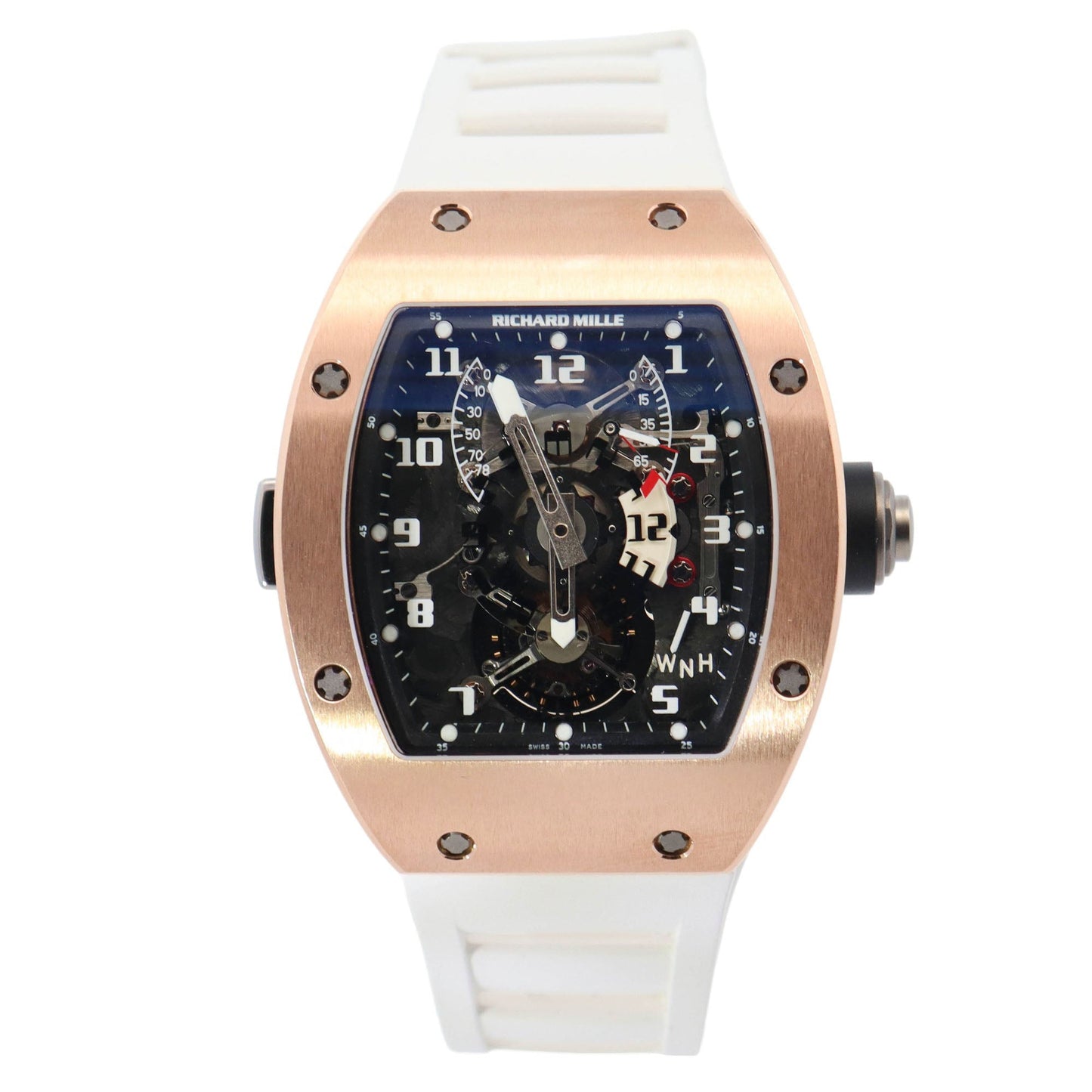 Richard Mille RM003 Rose Gold 39mm x 48mm Skeleton Arabic Dial Watch Reference# RM003 - Happy Jewelers Fine Jewelry Lifetime Warranty