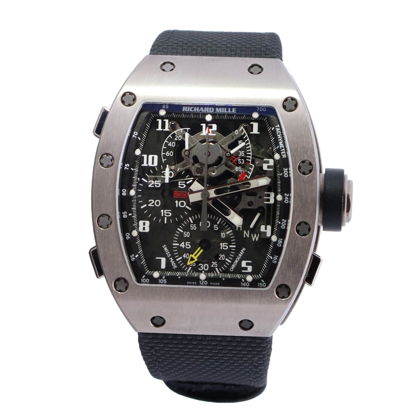 Richard Mille RM004 White Gold 38mm Skeleton Arabic Dial Watch Reference# RM004 - Happy Jewelers Fine Jewelry Lifetime Warranty