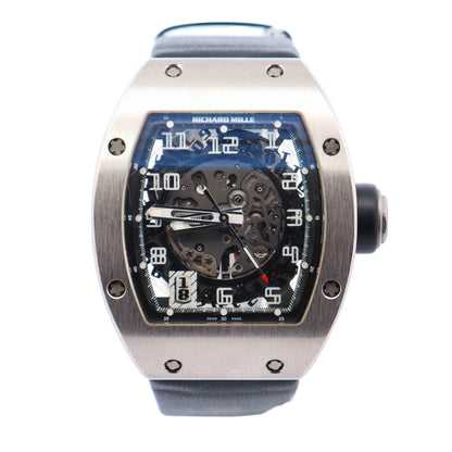 Richard Mille RM010 38mm x 47mm Skeleton Dial Ref# RM010 AG WG - Happy Jewelers Fine Jewelry Lifetime Warranty