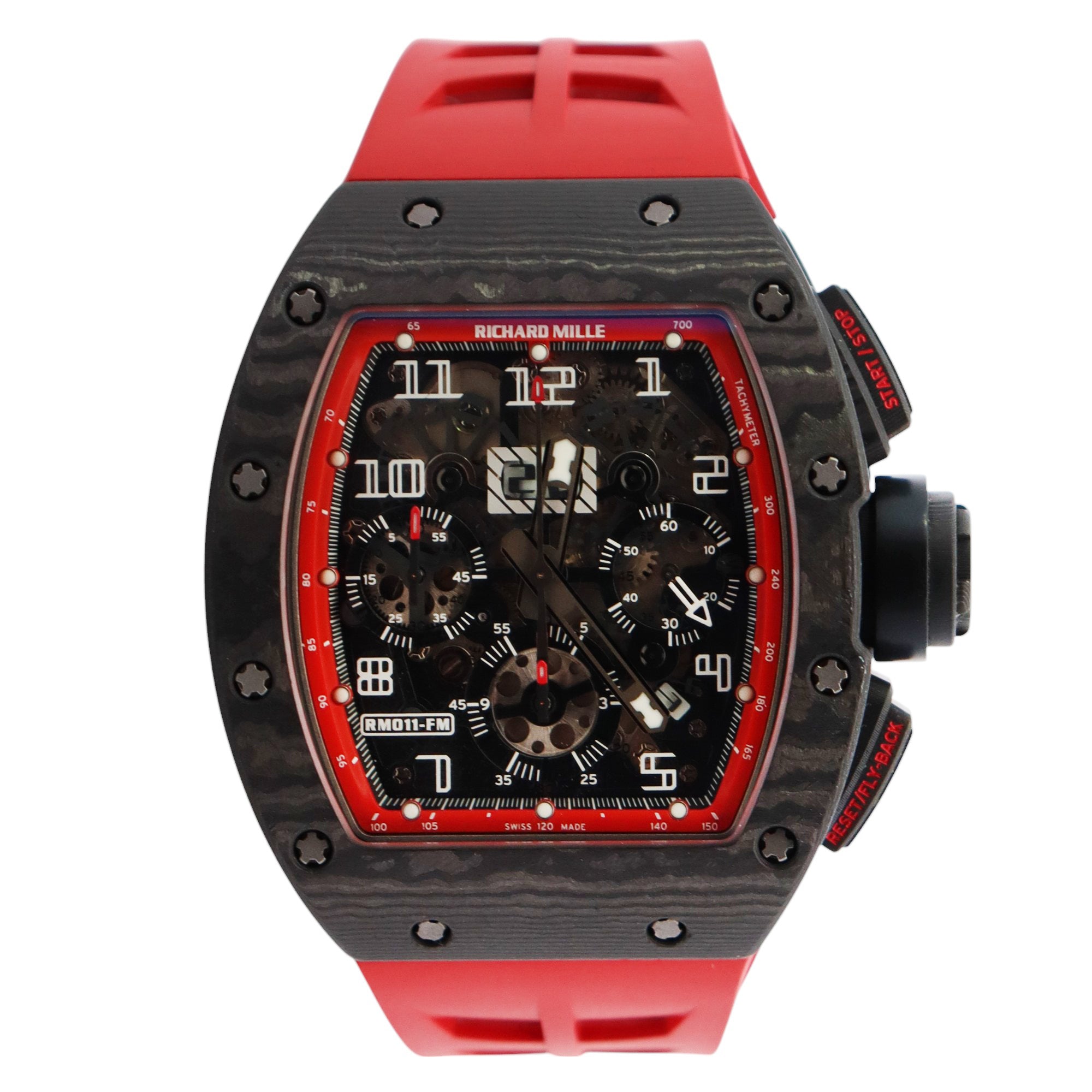 Richard Mille RM011 42mm Openwork Dial Watch Ref# RM011 - Happy Jewelers Fine Jewelry Lifetime Warranty