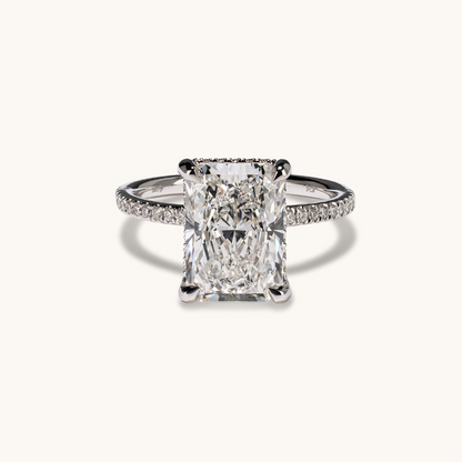 Radiant Lab Diamond Engagement Ring with Signature Setting - Happy Jewelers Fine Jewelry Lifetime Warranty