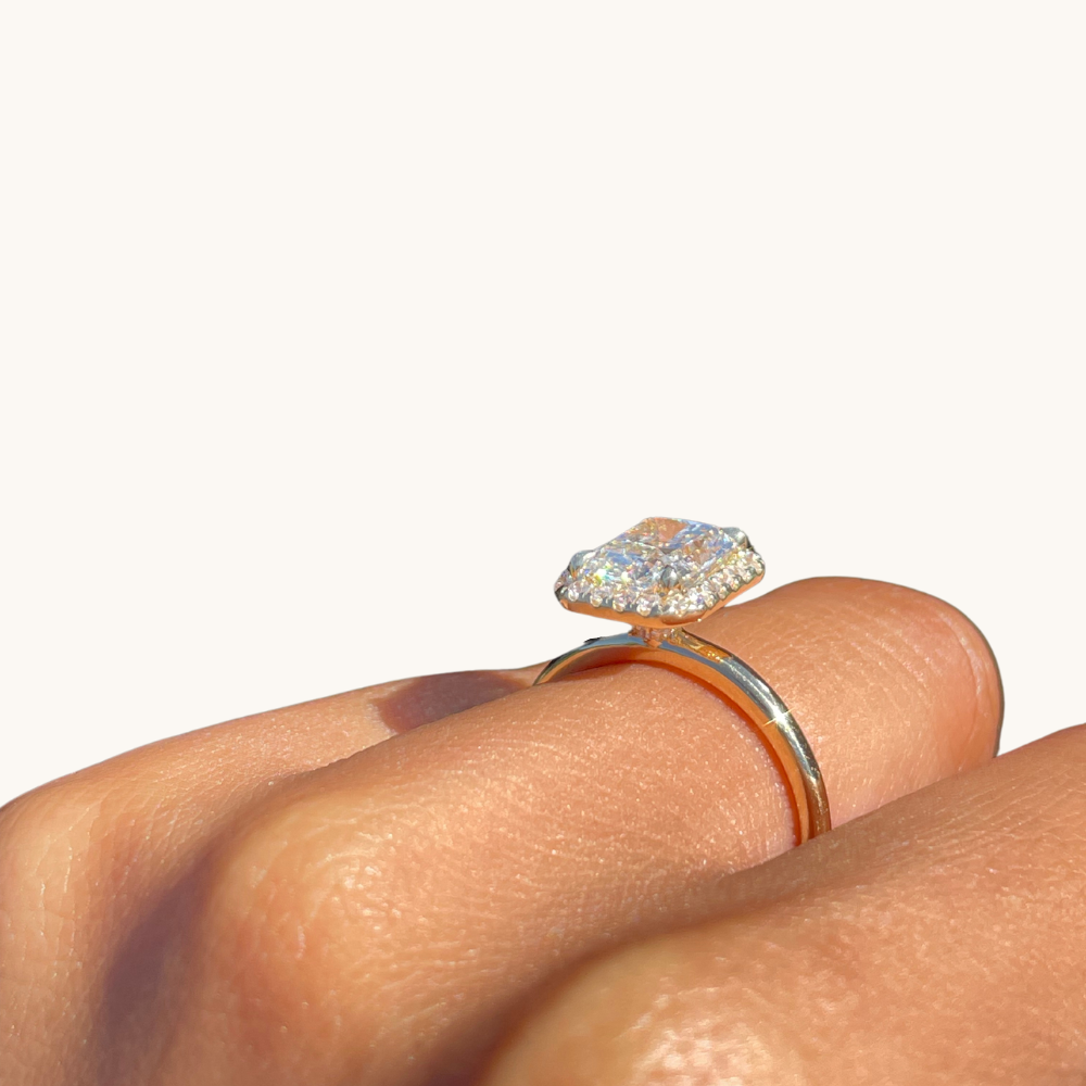 2.09 Radiant Lab Diamond Engagement Ring - Happy Jewelers Fine Jewelry Lifetime Warranty